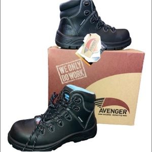 Women’s Size 6.5 Avenger Waterproof Safety Toe Leather Work Boots